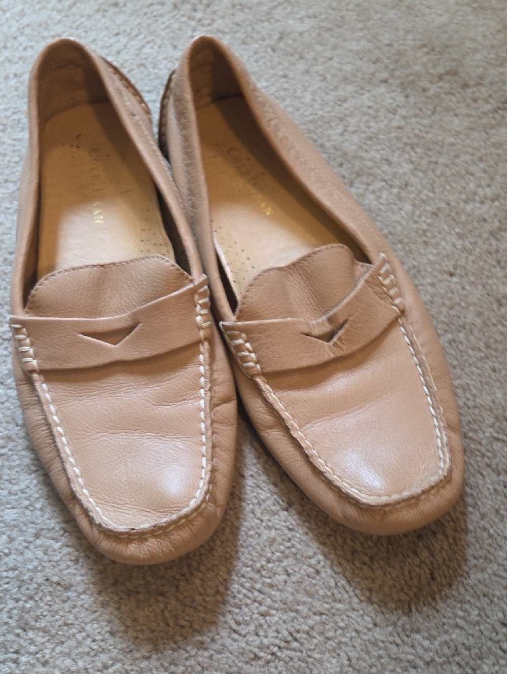 Cole Haan Women's Leather Penny Loafers - Tan